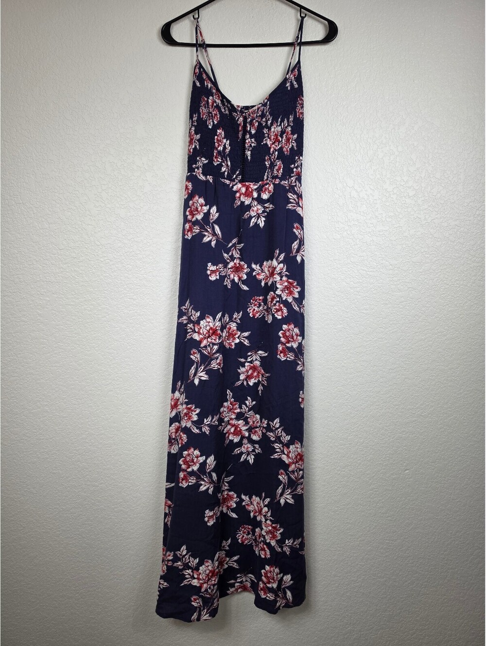 Anthropologie Band of Gypsies Floral Maxi Dress Navy Small